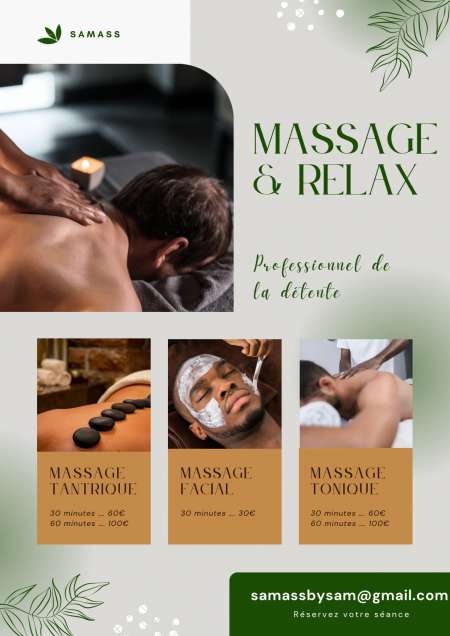  Propose massage relaxant et/ou tantrique pour H/F